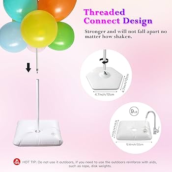 Amazon | YALLOVE 6 mバルーンアーチスタンドキット、幅と高さ